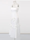 French Dress Female Sweet And Elegant 2025 Summer New High-End Temperament Light Fishtail Breast Three-Dimensional Flower
