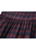 A Line Suspender Dress Dress Gothic Vintage Plaid Harajuku Short Sleeve Party Mini Dress Summer Fashion Streetwear