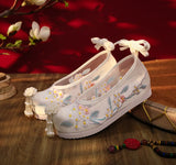 Zingj Style Embroidered Shoes Women's Net Shoes Summer Women Pedal Retro Fashion Hanfu Shoes Mesh Old Cloth