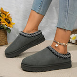 Autumn And Winter New Lace National Fashion Snow Boots Large Size Ladies' Shoes Thickened Cotton-Padded