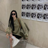 Women's Hoodies Autumn Winter New Pullover Fashion Korean Casual Female Loose Solid