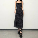 Generous Collar Sexy Slim Maxi DressOutfit