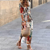 Spot 2025 New Women's Fashion Temperament In Sleeve Print Long