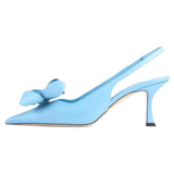 And Summer 2025 New JC Fairy Wind Hand Empty Pedal Sandals Bows And Flowers Pointed