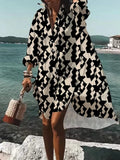 Popular Wear Loose Digital Printing Long
