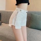Women Jeans Shorts 2022 Summer Jeans High Waisted Shorts Girls White Short Jeans Khaki Wide Leg casual Denim