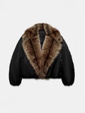 Fashion New Autumn And Winter Retro Thick Thick Collar Short Cotton Coat