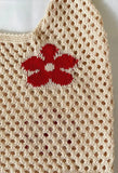 Cut-out Flowers Shoulder Eco Bag-Outfit