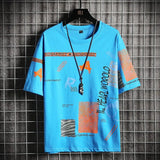 T-Shirt Men's Spring and Summer 2022 New Casual Trend Pure Cotton Tide Brand Ice Silk Men's Bottoming