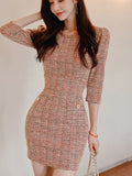 Small Fragrant Temperament Dress Women's Famous Korean Version Of The Elegant Thin Bag Of