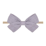 Cute Baby Headband For Girls Elastic Rope Turban Bows kids Stretch Princess Solid Hair Bands Headwear Hair