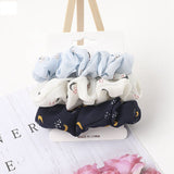 Set Scrunchies Hair Ring Candy Color Hair Ties Rope Autumn Winter Women Ponytail Hair Accessories 4-6Pcs Girls Hairbands