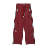Zingj Hip-Hop Sweatpants Summer New Men And Women Loose Straight Tube Drop Side Zipper Casual