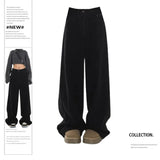 Vintage Black Straight Baggy Boyfriend JeansOutfit