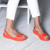Zingj Women Sandals Flops Fashion Rome Slip-On Breathable Non-slip Shoes Woman Slides Solid Casual Female 2023 Dropshipping 211-0-Outfit
