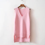 V Neck Sweater Knitted Sweater Women Sweaters Pullovers Autumn Winter FashionBasic Shirt Fitness Female Clothing