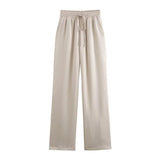 Women's Clothing 2025 New Casual Double-Dbuted Blazer + Trouser Suit