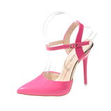 High-Heeled Sandals Summer New Stilettos Pointed Fashion Sexy Large-Size Buttoned Women's High