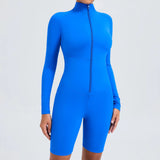 Zingj Long Sleeve Joined Suit Dance Fitness Sports Joined Suit Belly Tight Yoga Suit 51002-Outfit