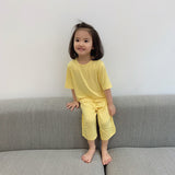 Years Solid Color Baby Clothes Set Summer Modal Newborn Baby Boys Girls Clothes 2PCS Baby Pajamas Unisex Kids Clothing