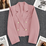 Zingj Jade Green Suit Jacket Female Autumn 2024 New Small Person Temperament Casual Versatile Small Suit