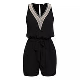 2025 New Wish Women's Casual Lace Vneck Solid Color Sleeveless