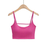 Zingj Fashion Women's Fashion New Fashion French Sweet And Spicy Leisure Sports Be Careful With Chest Cushions Exposed Back Suspenders