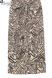 Print Pareo Wrap Skirt Woman High Waist Long Skirts For Women Fashion 2023 Beach Midi Skirt With Slit Women's Summer