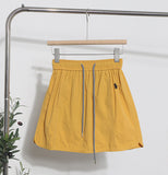 Design-Sensitive Niche Dress Half-Dress Woman Tight Waist A Trouser Skirt Open Fork Quick Dry Casual Skirt