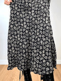 Floral Allover Midi Skirt-Outfit