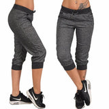 Pants 3/4 Joggers Soft Sweatshirt Fabric, Elasticated Waist, Side pockets, Legs with Ribbed Hems, Sports