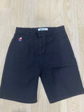 Fashionable Fashion Brand Printed Denim Shorts Men's High Street Casual Wide-Legged Five-Cent
