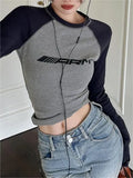 2000s long sleeve t-shirt with logo