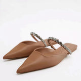 ZARZ Women Flat Sandals Summer 2022 New Fashion Golden Round Toe Bow Sexy Outer Wear Sandals And Slippers Women Beach Luxury