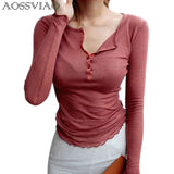 Tshirt Women T Shirt 2021 Spring Summer T-Shirt Women Tops Korean Long Sleeve Vetement Femme Ropa Mujer Kawaii