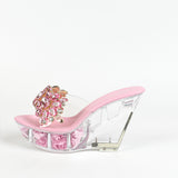 Zingj Diamond 11CM Nightclub High Heels Slippers Women's Shoes Show Pole Dancing Shoes Crystal