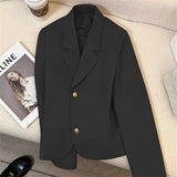 Zingj 2024 New Orange Short Style Small Suit Jacket Female Temperament Show Thin Casual Commuter Wind Jacket
