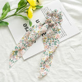 Women Streamers Bohemian Scrunchies Print Elastic Hair Bands Girls Hair Ropes Ties Holder Ponytail Headwear Hair