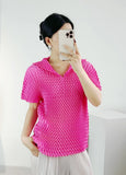 Folded Texture High-End Design Wrinkle Single-Drip Buckle Coat Women's Spring And Autumn New Messy Comfortable Open
