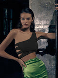 hollow backless white black tank top women summer Korean club party wear camisole femme crop tops Slim Soft vest