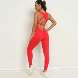 Zingj Jumpsuit Women's Integrated Yoga Sleeveless Fitness Suit Running Sportswear Stretch Tight-Outfit