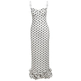 Summer Women's New French Sexy Wave Point Sling Temperament High-End Waist Repair