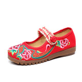 Zingj Shoes, Beef Tendon Bottom Loose Fat Feet Mother Shoes Grandma Shoes Grandma Shoes Embroidered Cloth Shoes Women's Singles