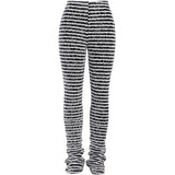 Waist Hip Lift Woolen Striped Sexy