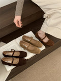 Single Shoes Women 2025 New Spring And Autumn Mary Jane Women's Shoes French Word With Gentle Evening Shoes Bean