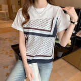 Sleeve T-Shirt Women's Summer Dress 2025 New Fashionable White Chiffon Shirt Small T Loose Shirt