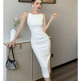 Sexy New Bodycon Midi Dress For Women Club Midi Elegant Tank Party Prom