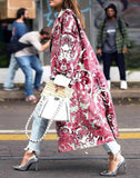 Autumn Long Sleeve Collar Printed Woolen
