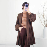Folded Straight Hair Folded Women's Fashion Autumn Suit Folded Light Luxury Temperament Fashion