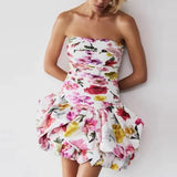 Dress Women's Summer High-End Sense 2025 New Printing Design Slim Thin Seaside Skirt